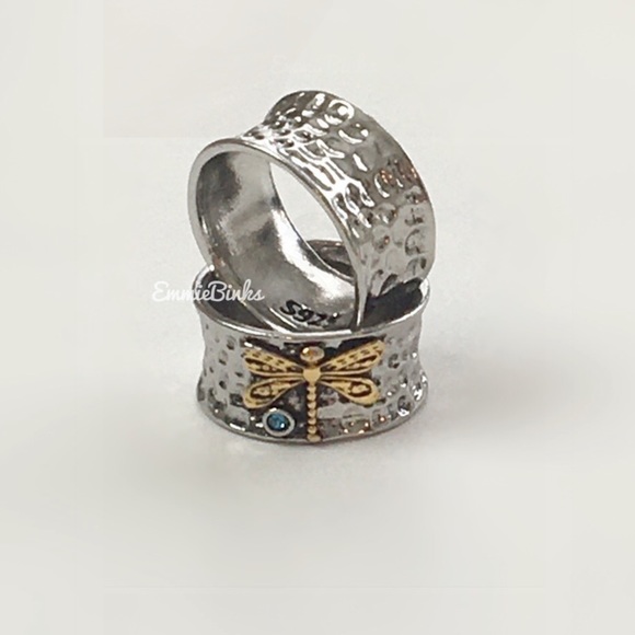 New FP Textured Dragonfly Band Ring - Picture 10 of 14